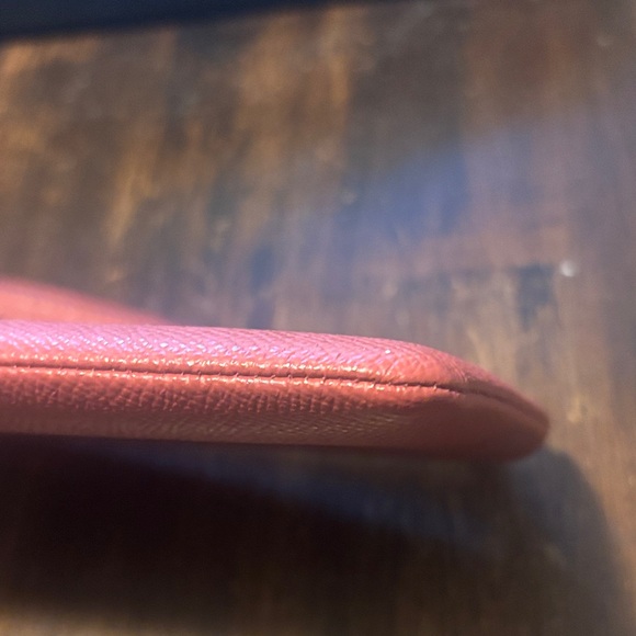 Coach Pink Leather Wristlet Clutch, NWOT - Picture 4 of 11